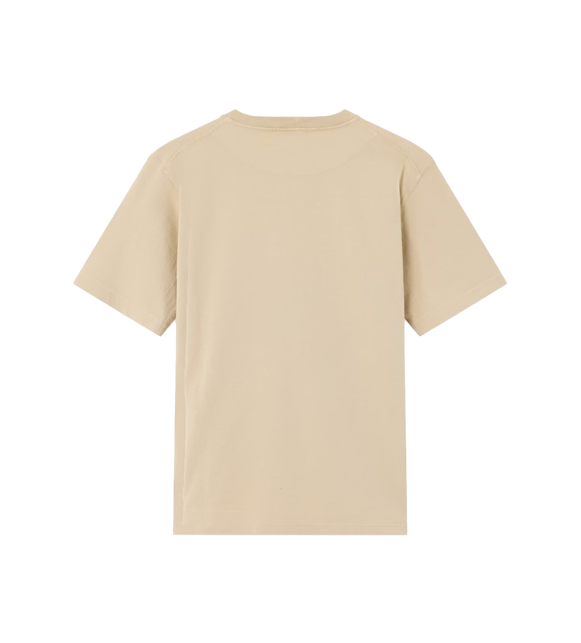 Stone Island T-shirt met kompaslogo in beige