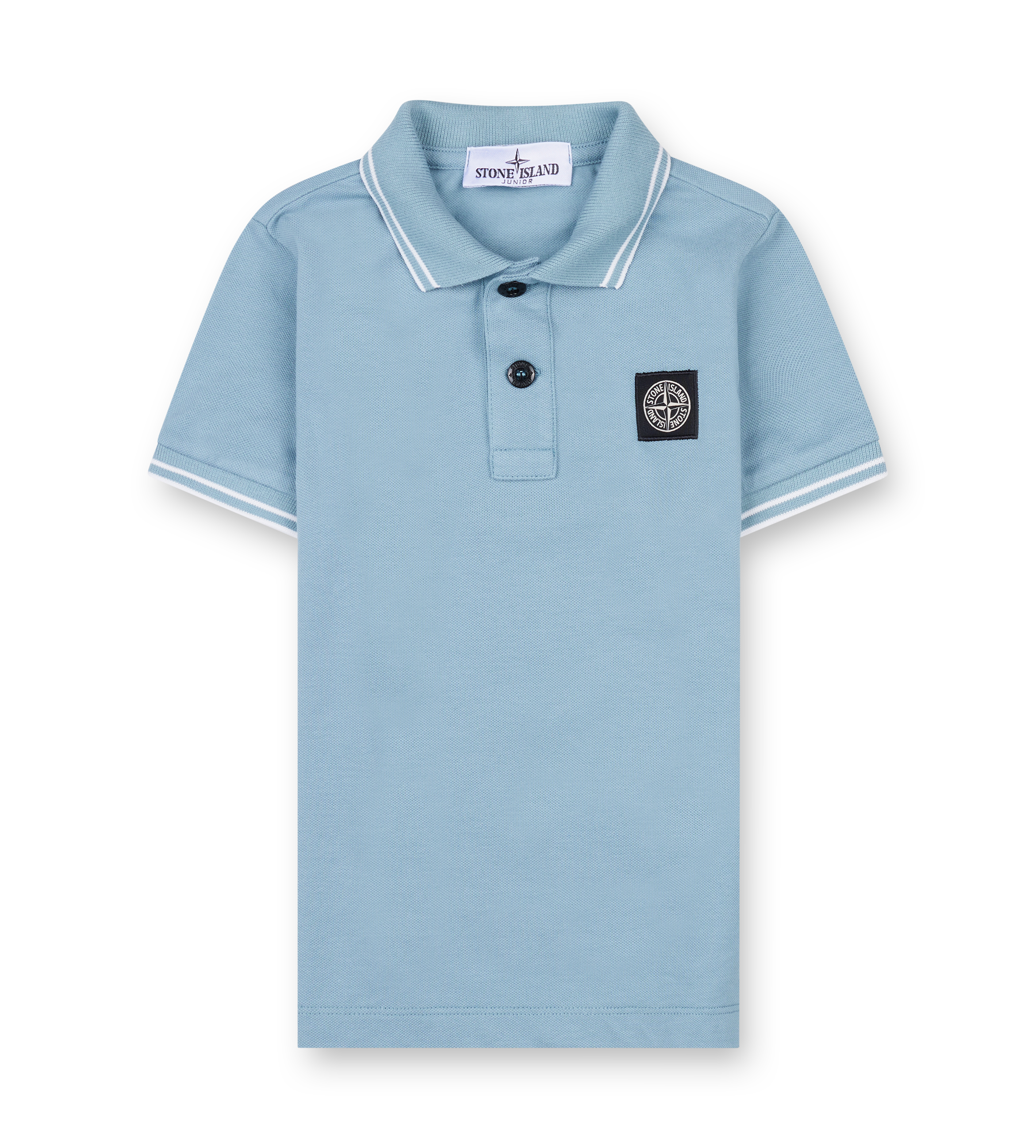 Stone Island Kompas poloshirt in lichtblauw (kinderen)
