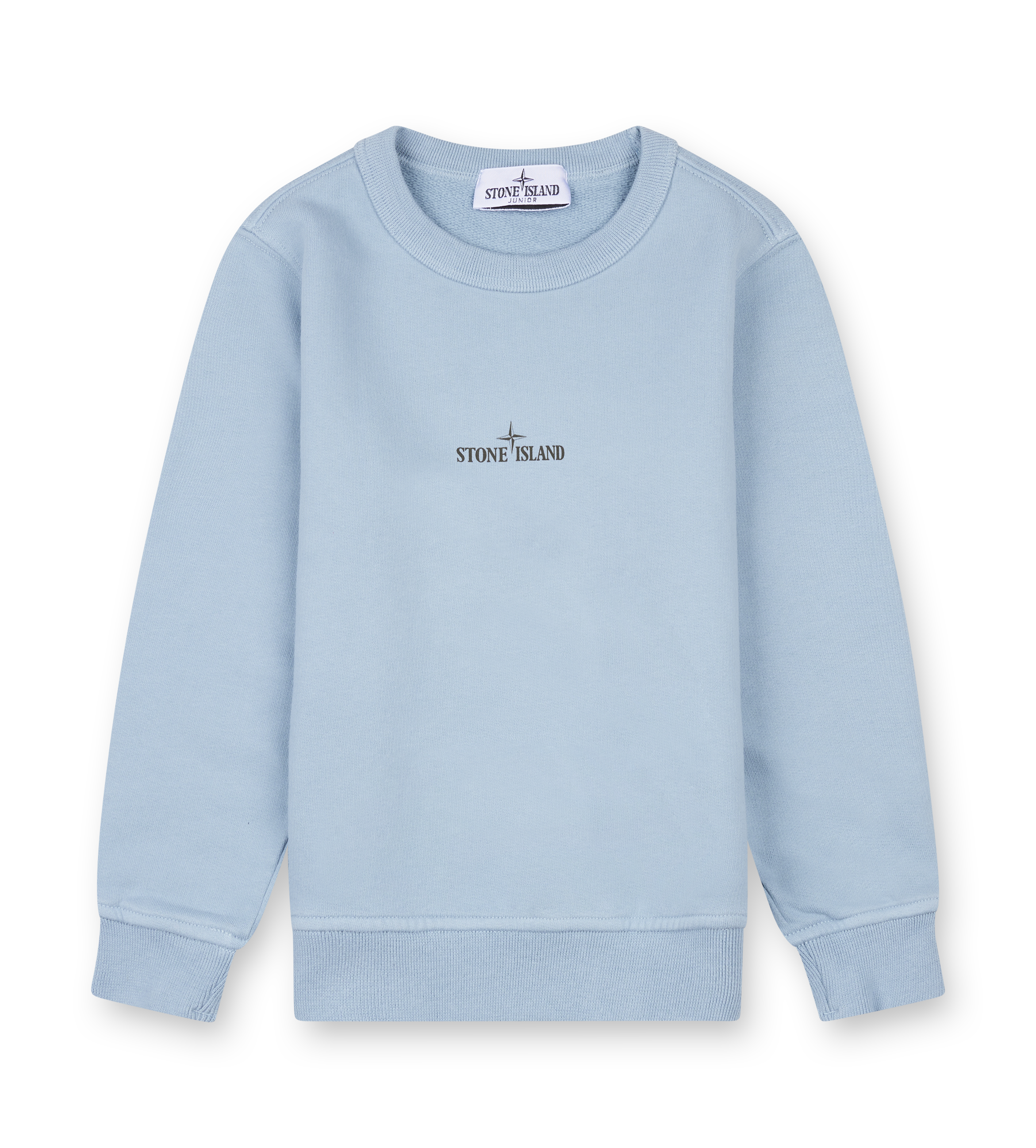 Stone Island Forest Compass Crewneck Sweater in Light Blue (Kids