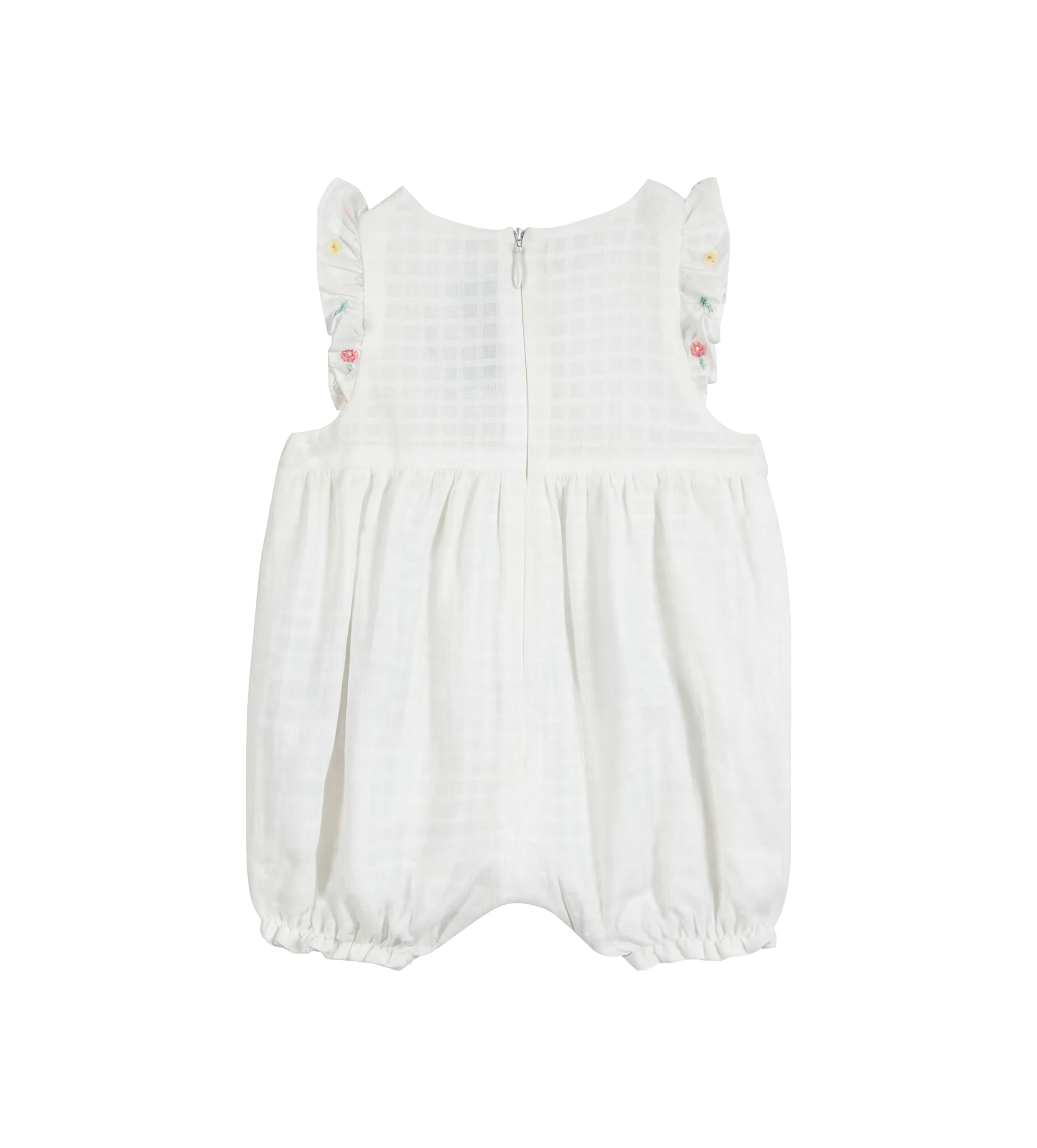 Tartine et Chocolat Geborduurde baby-jumpsuit in wit