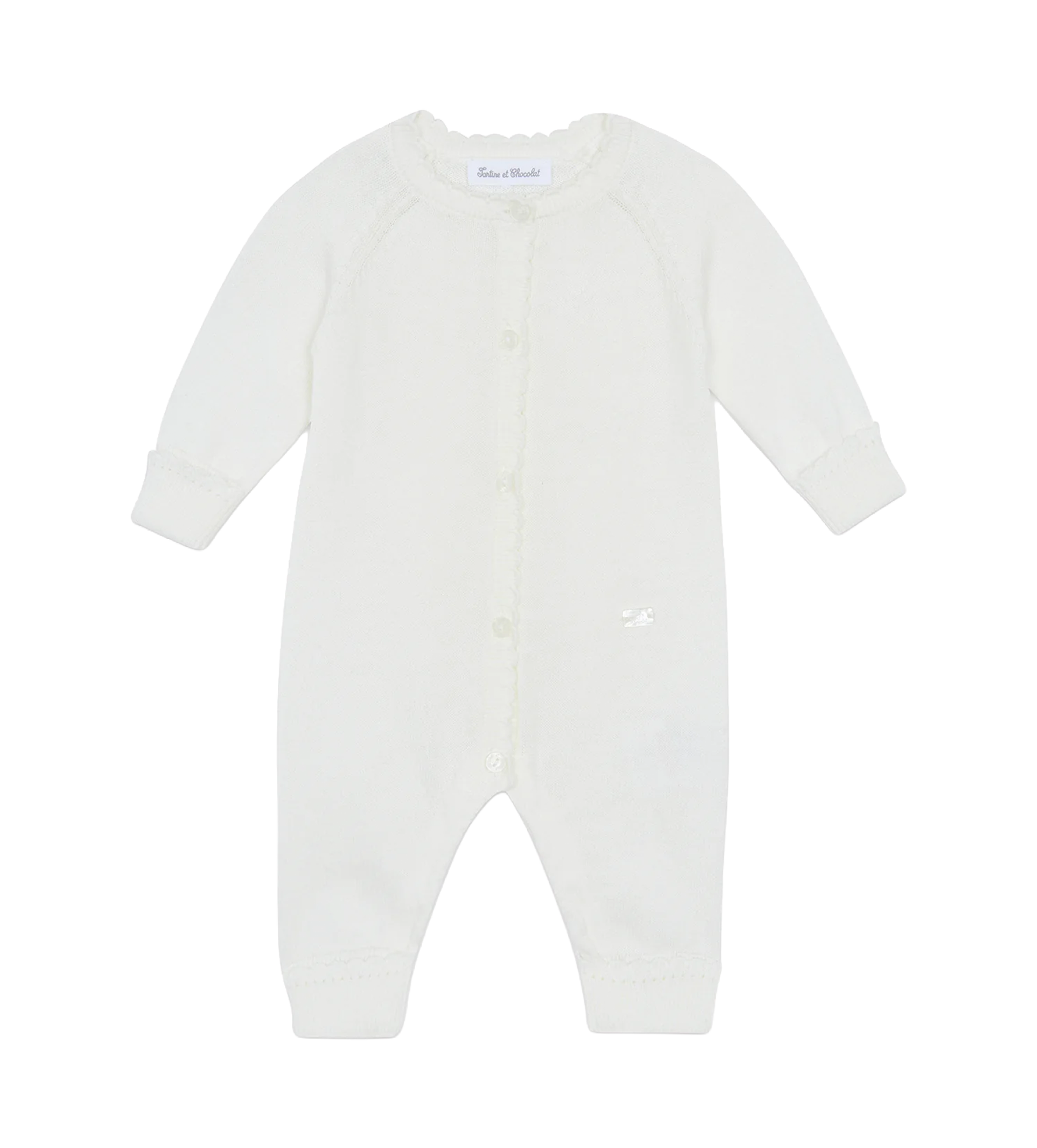 Tartine et Chocolat Lange baby-jumpsuit in ecru