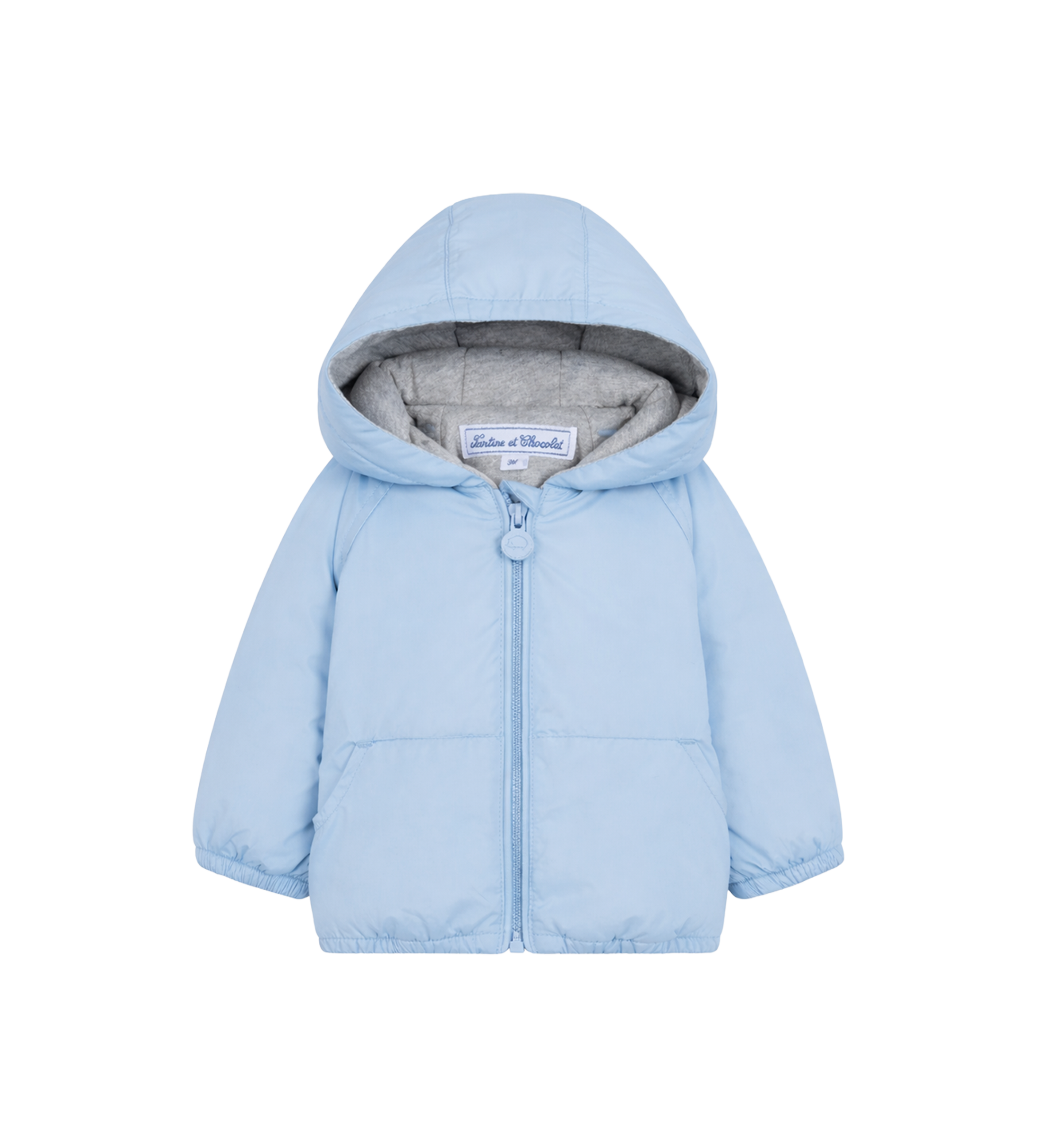 Tartine et Chocolat Hooded Baby Jacket - Lightblue