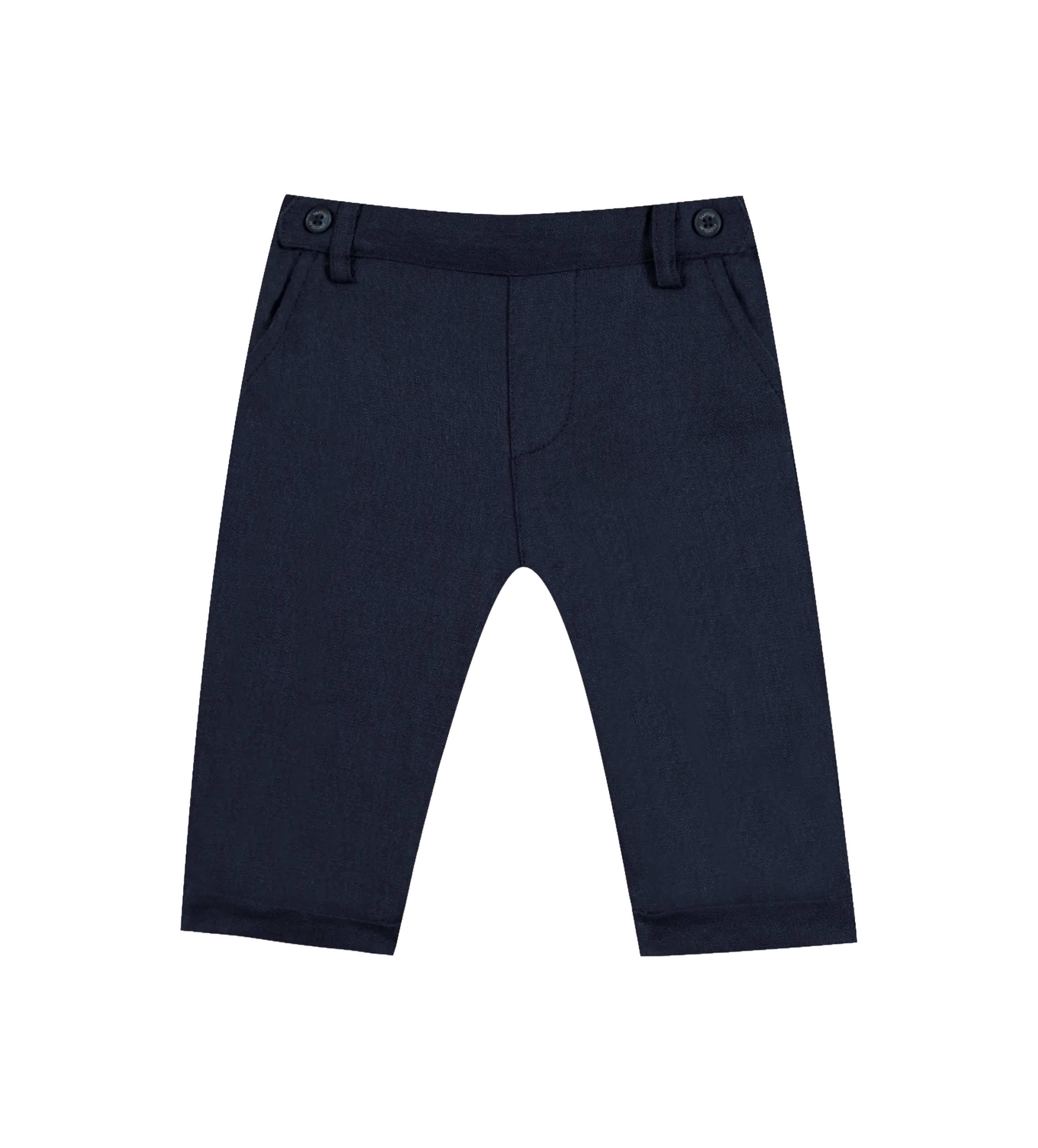 Tartine et Chocolat Ceremony Linen Trousers in Navy