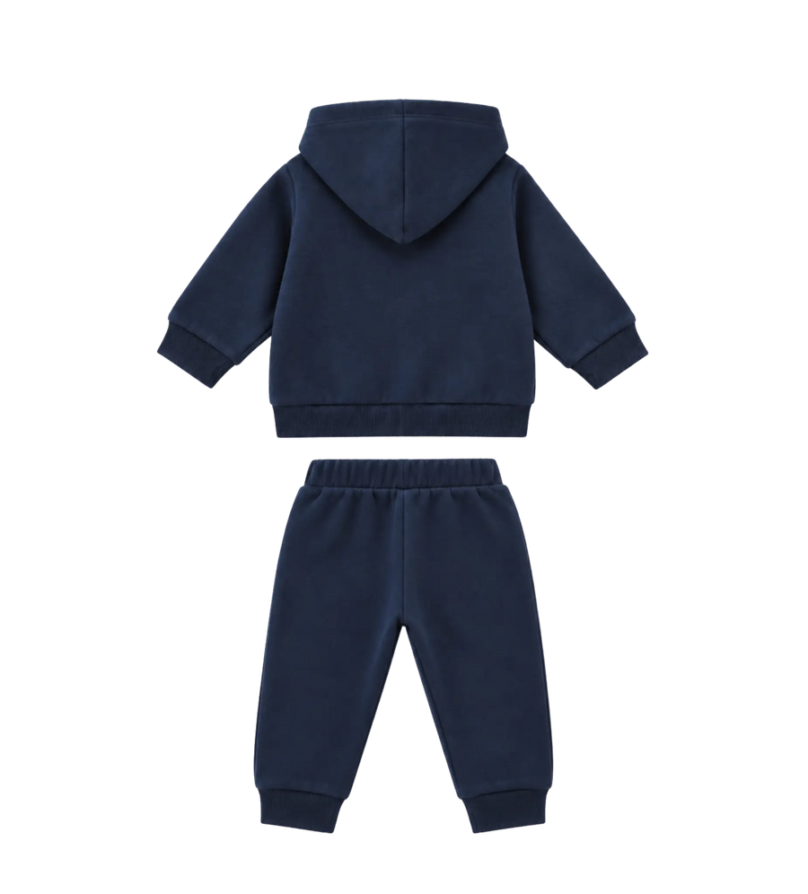 Blauw trainingspak met logo