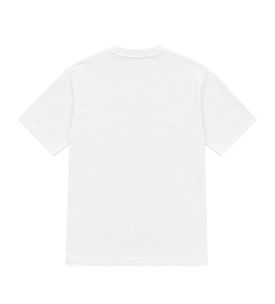 Baby Logo geborduurd katoenen T-shirt wit