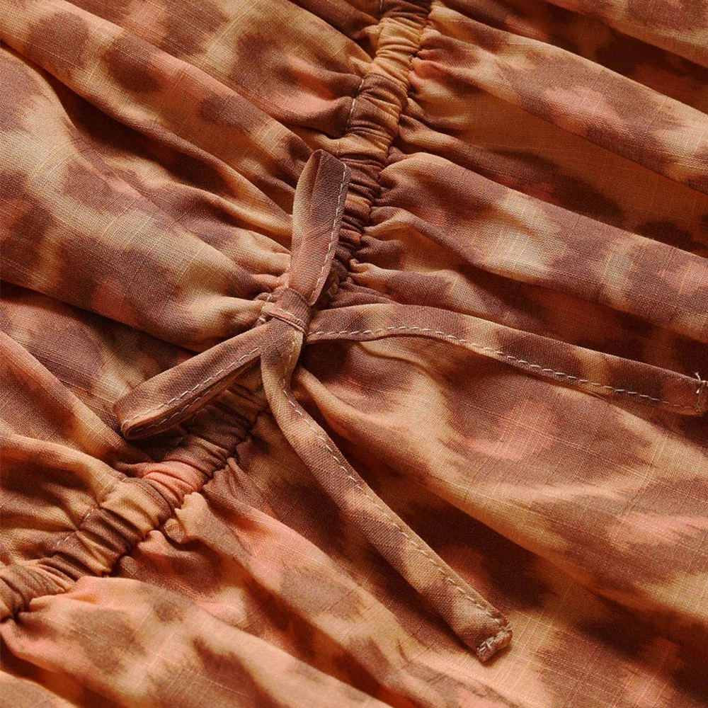 Zimmermann Patience - Flip-jurk met luipaardprint in bruin (kinderen)