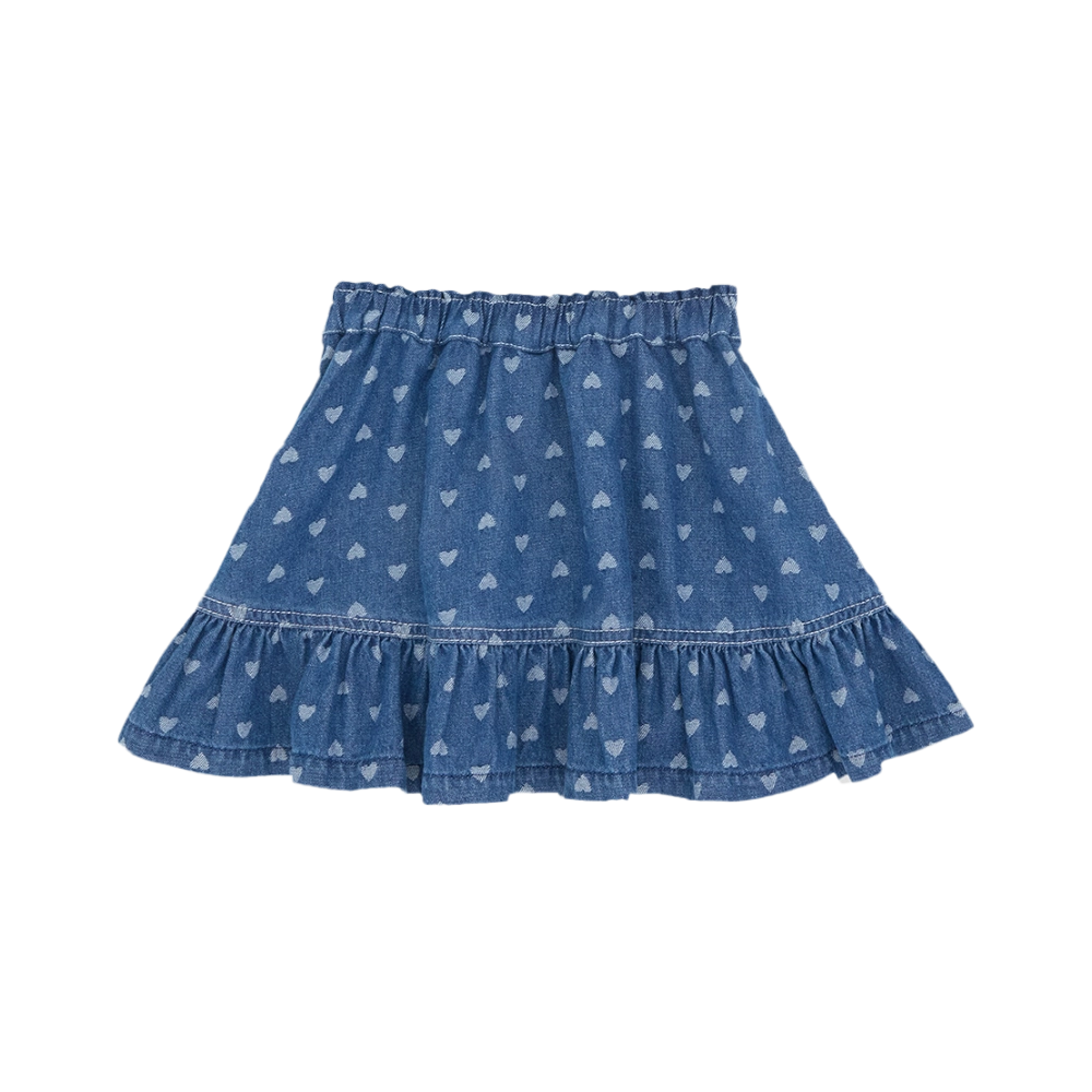 Zimmermann Awaken jacquard spijkerrok in blauw (kinderen)