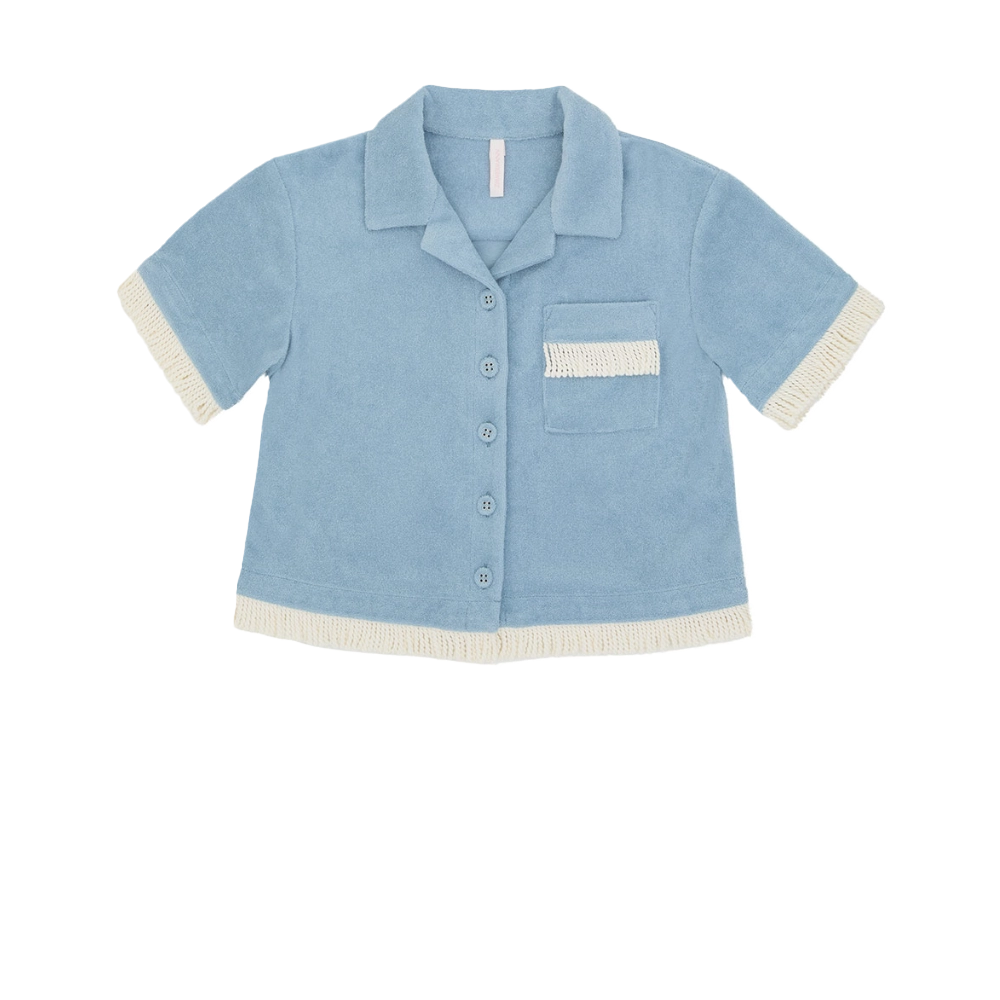 Zimmermann Awaken Terry Top in lichtblauw (kinderen)