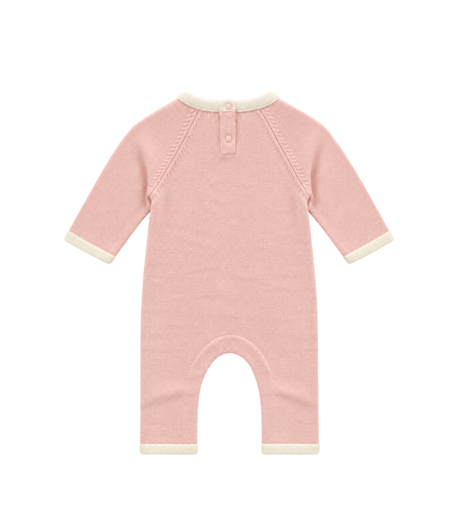 Baby jumpsuit beer roze