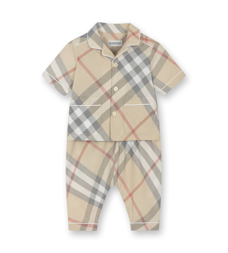 Burberry Two-piece Baby Gift Set in Pale Stone (Baby)