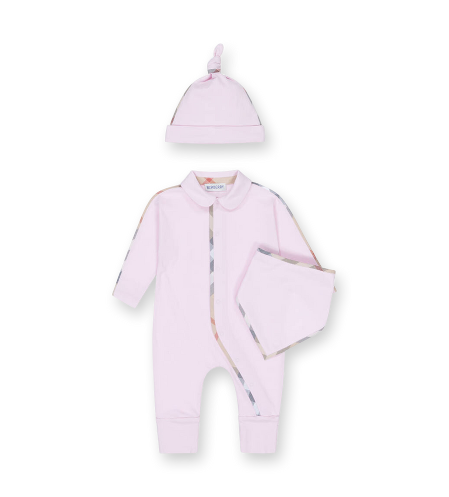 Burberry Lotus Three-Piece Gift Set in Pink (Baby)