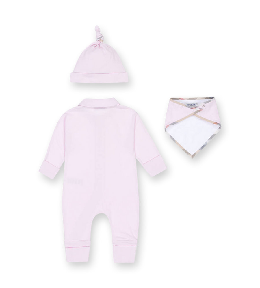 Baby Lotus Three-Piece Gift Set in Pink