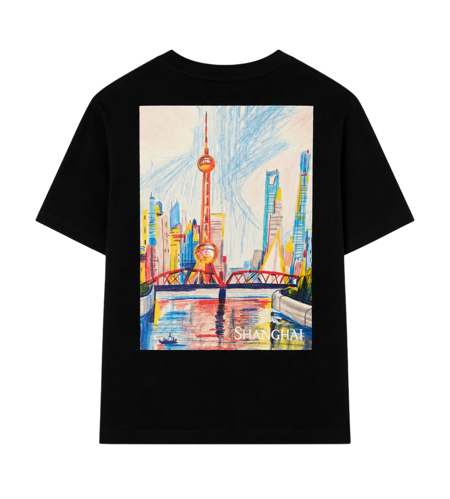 Kids Shanghai Bear Cotton T-Shirt
