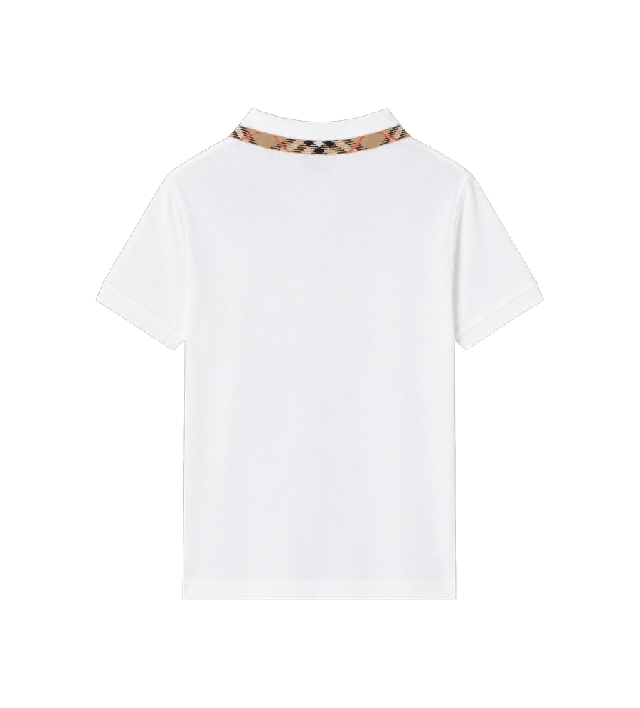 Baby Check Collar Cotton Polo Shirt