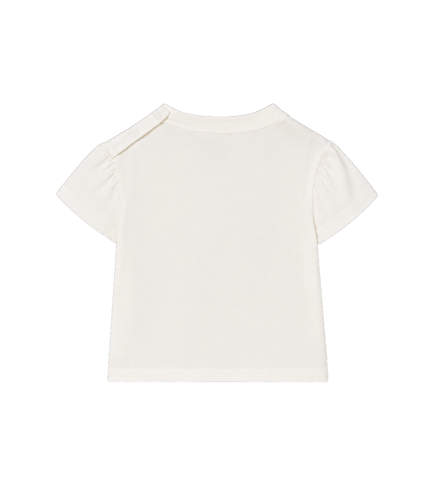 Baby Check Bow Cotton T-shirt