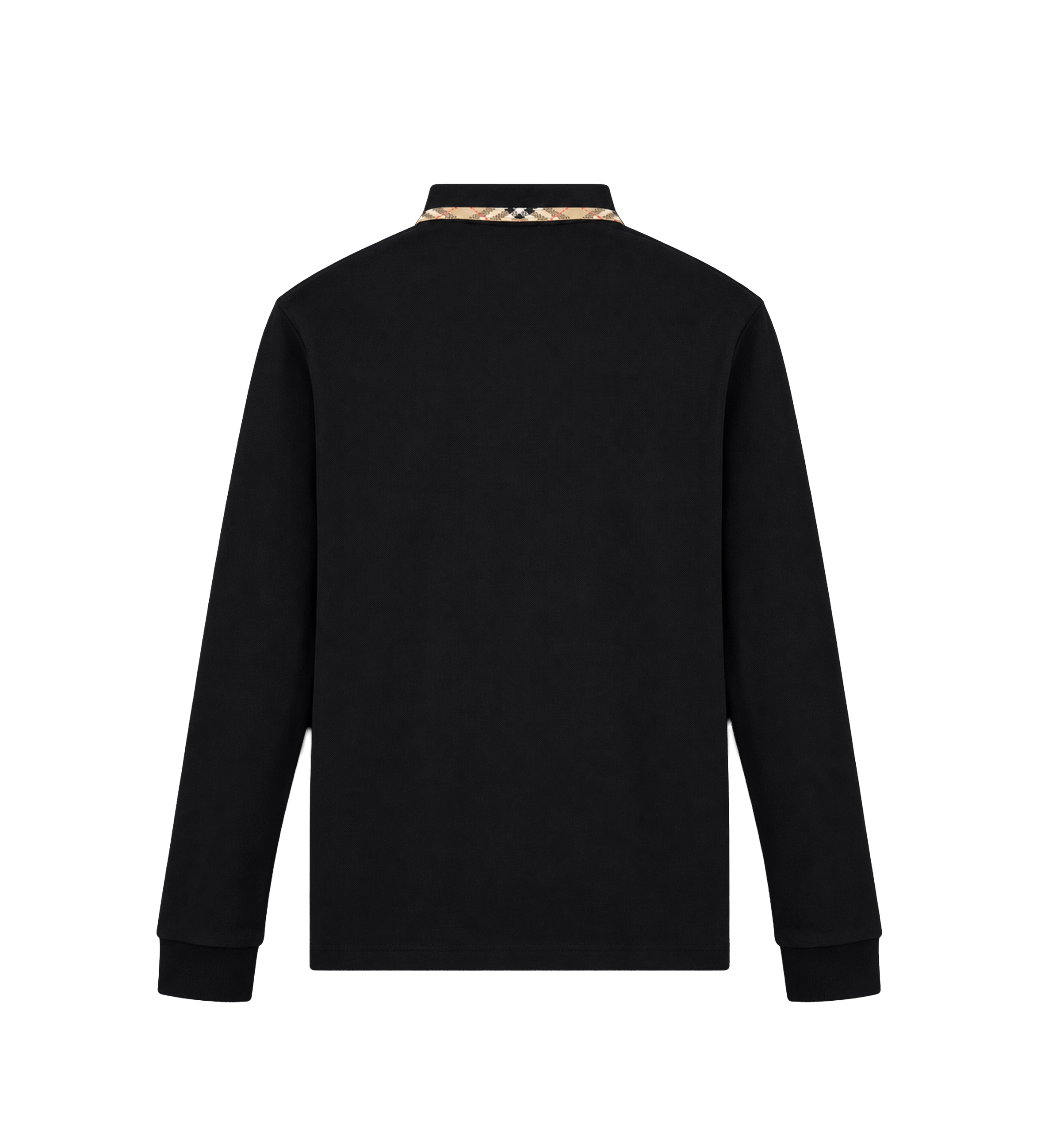 Kids Johane poloshirt met lange mouwen zwart