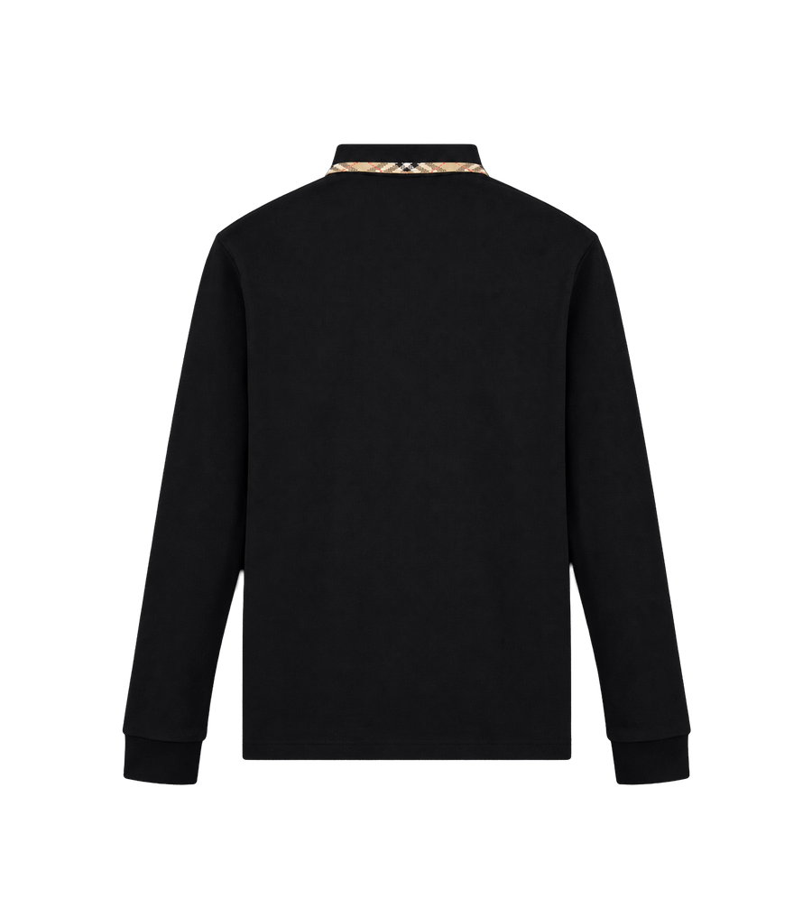 Kids Johane Long-Sleeve Polo Black