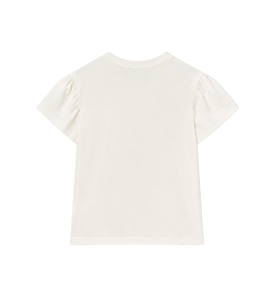 Kids Check Bow Cotton T-shirt