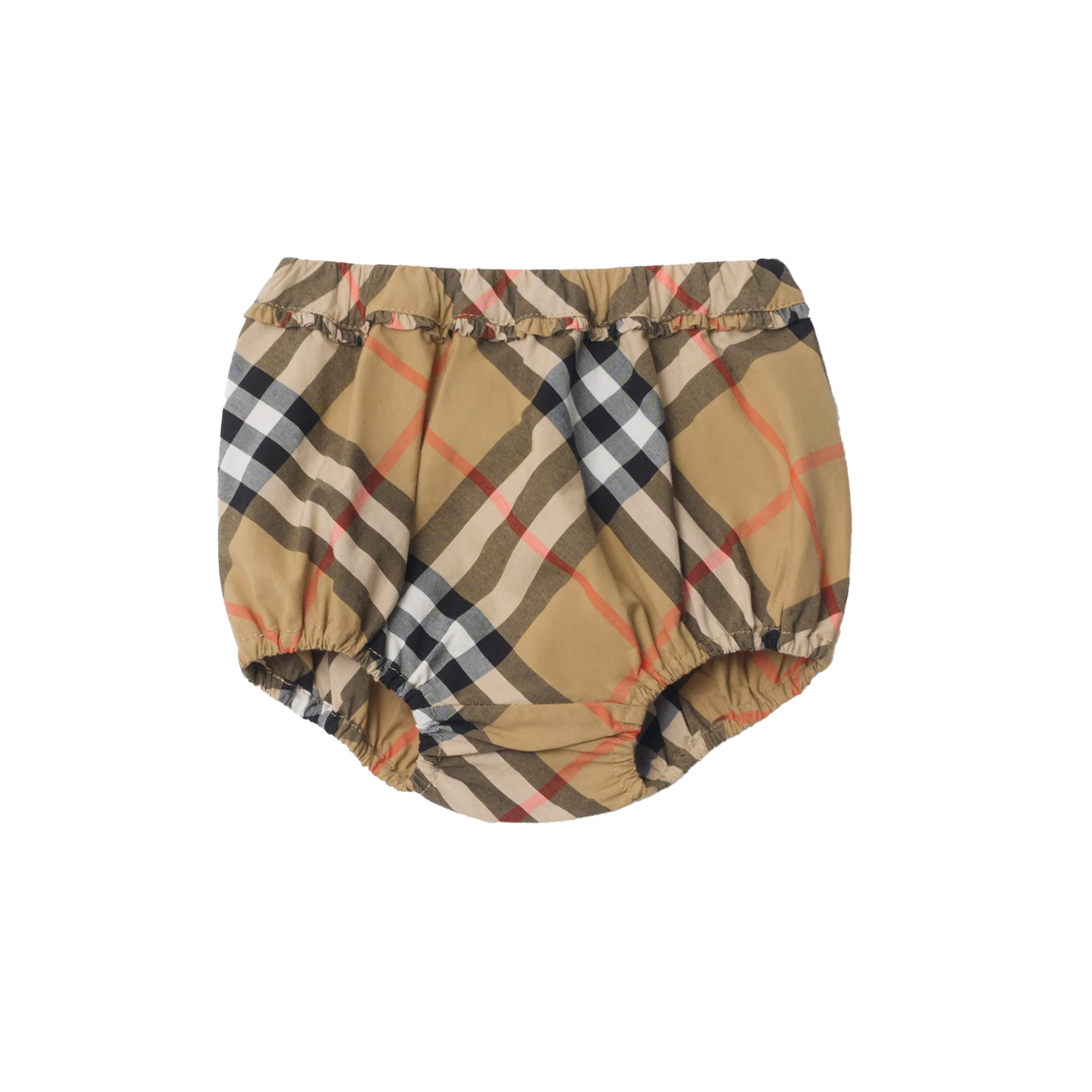 Burberry Check Cotton Dress with Bloomers in Sand beige (Baby)