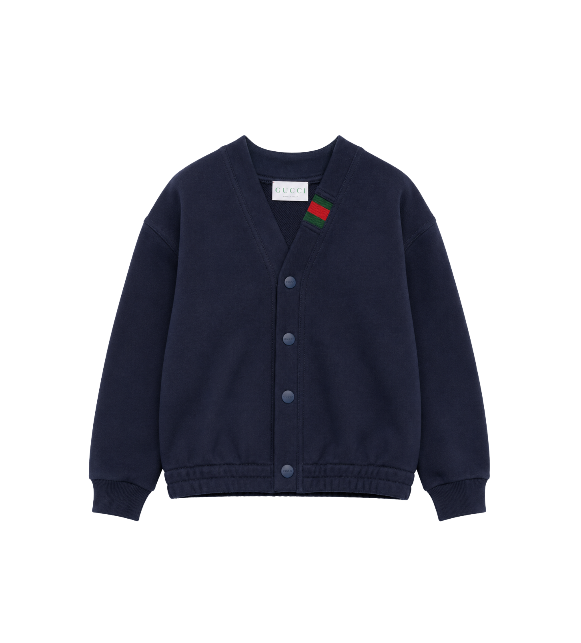 Baby Cardigan van Katoen Donkerblauw