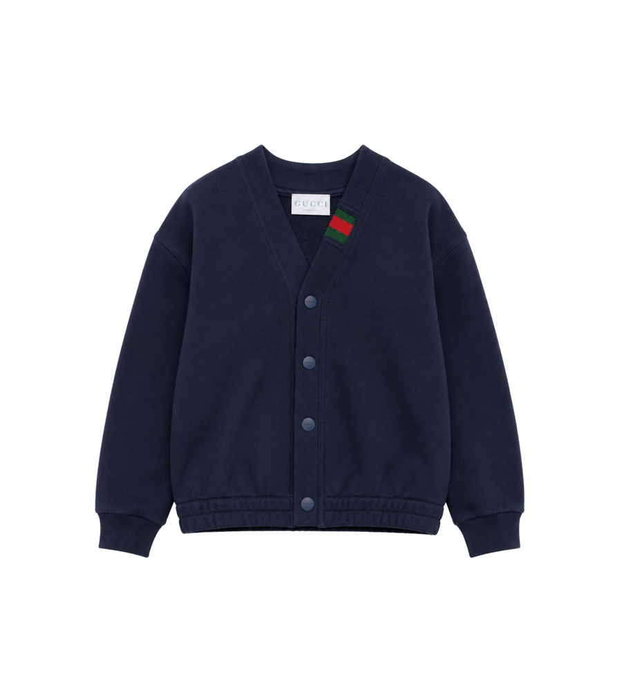 Baby Cardigan van Katoen Donkerblauw