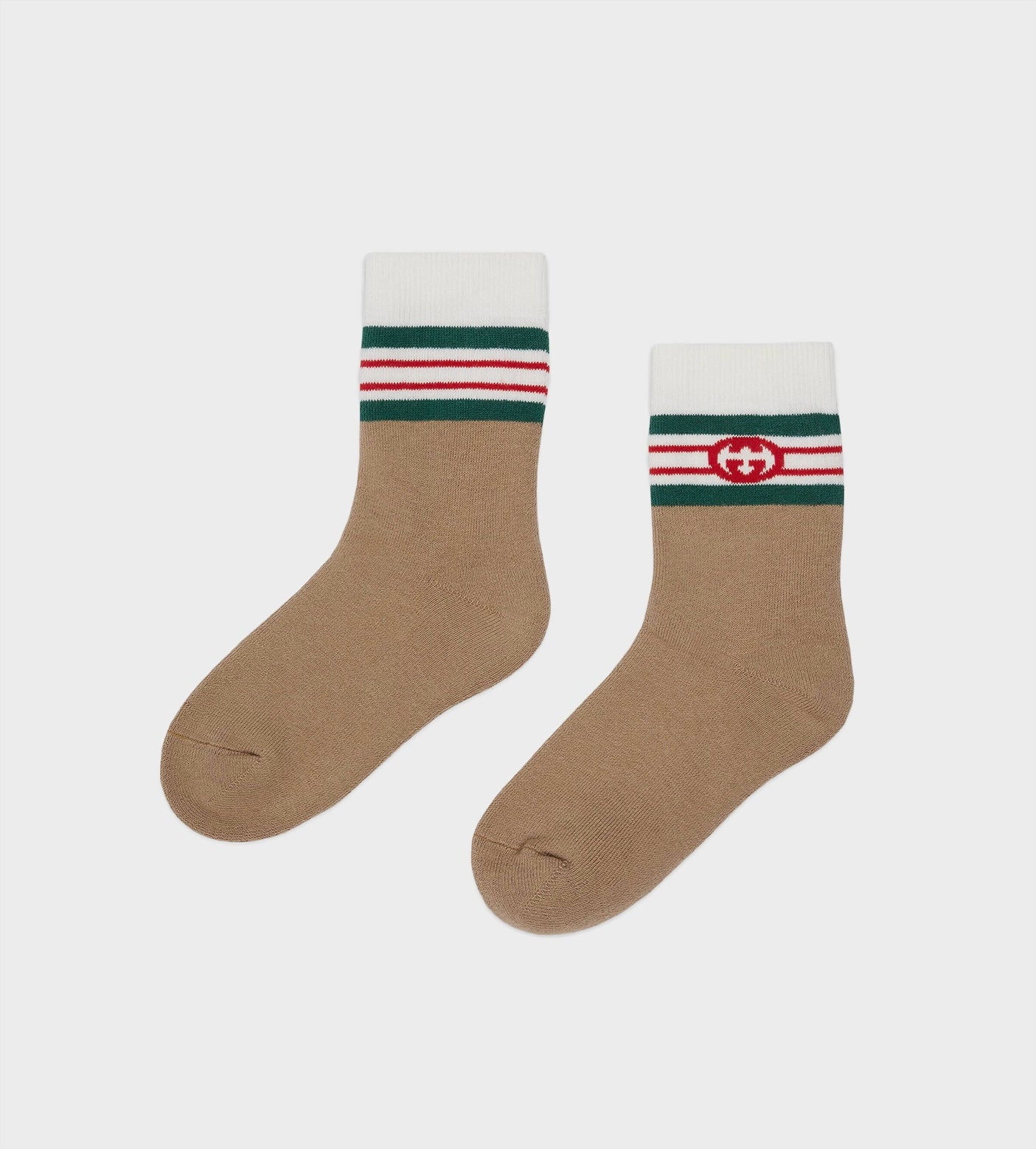 GUCCI Socks 701201 4K045 Camel FOUR Kids