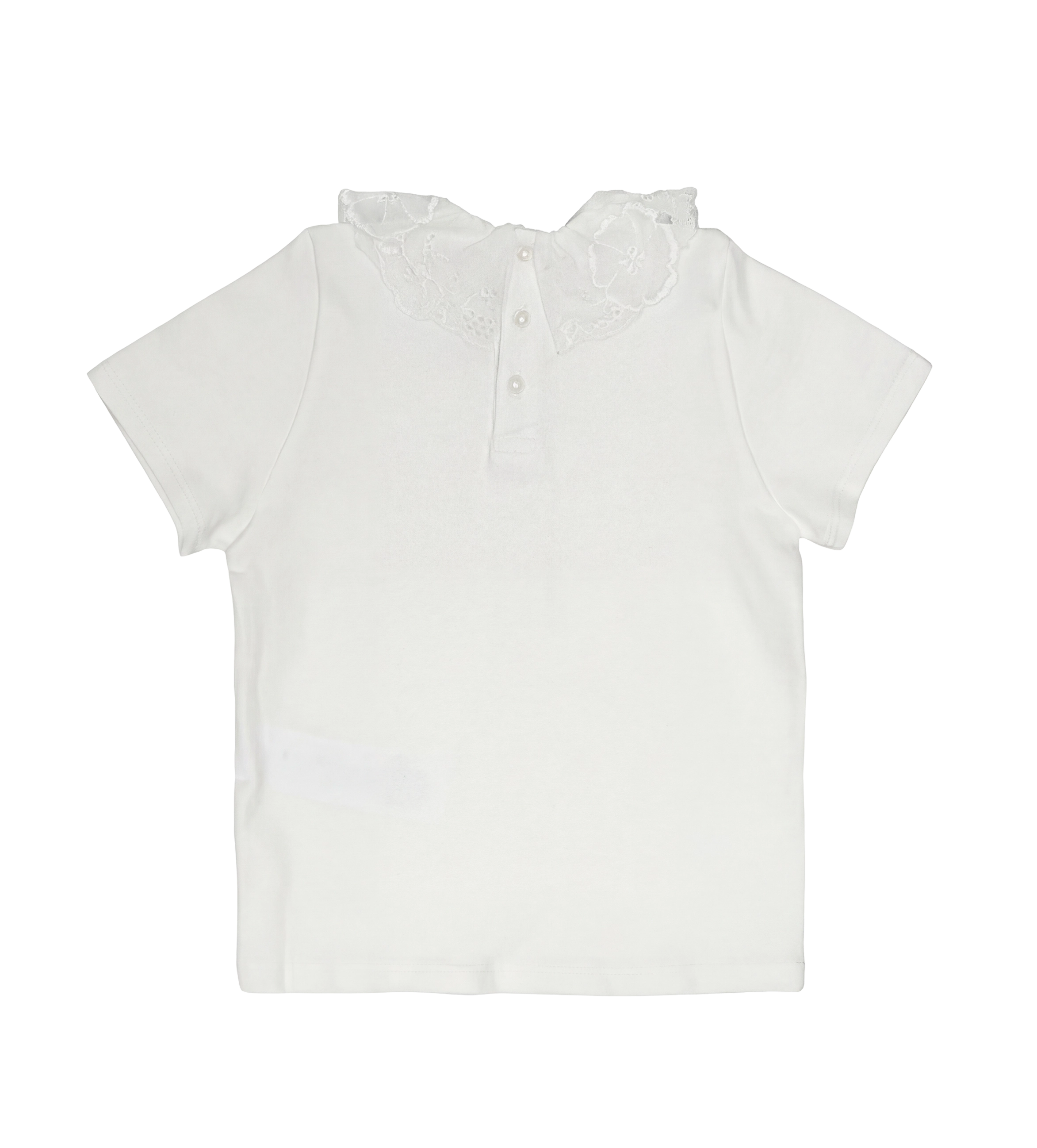 Chloé Wit T-shirt met kraag voor kinderen