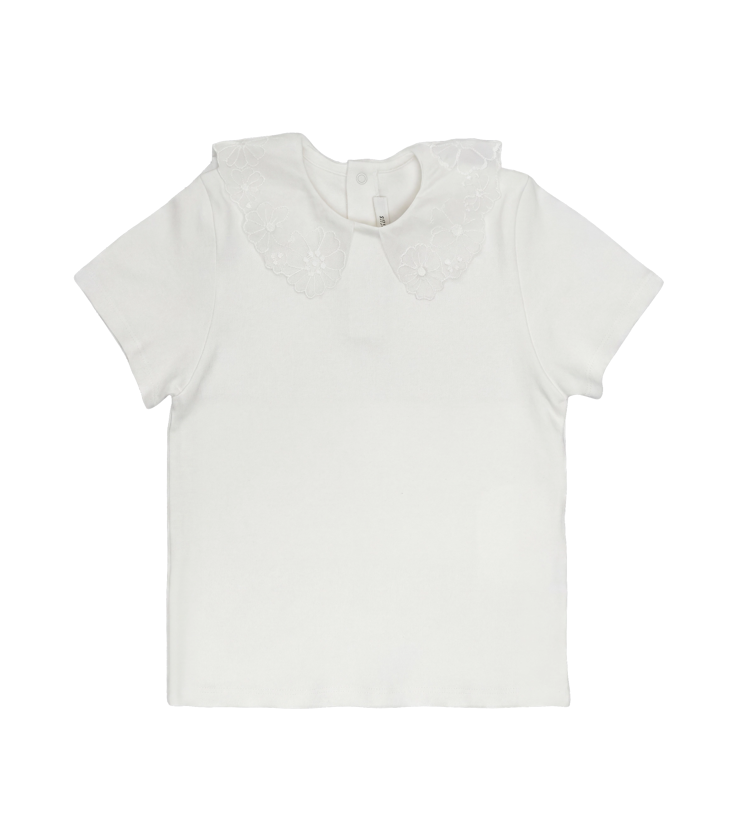 Chloé Wit T-shirt met kraag voor kinderen