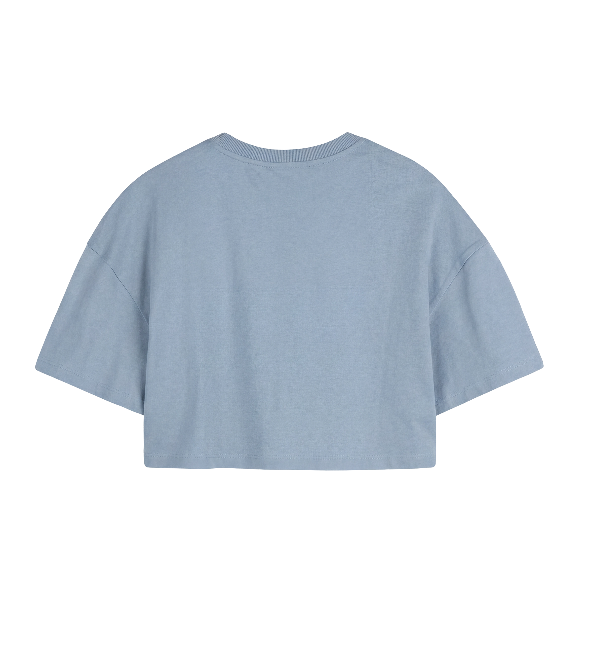 Chloé Kids Logo Print T-Shirt in Light Blue