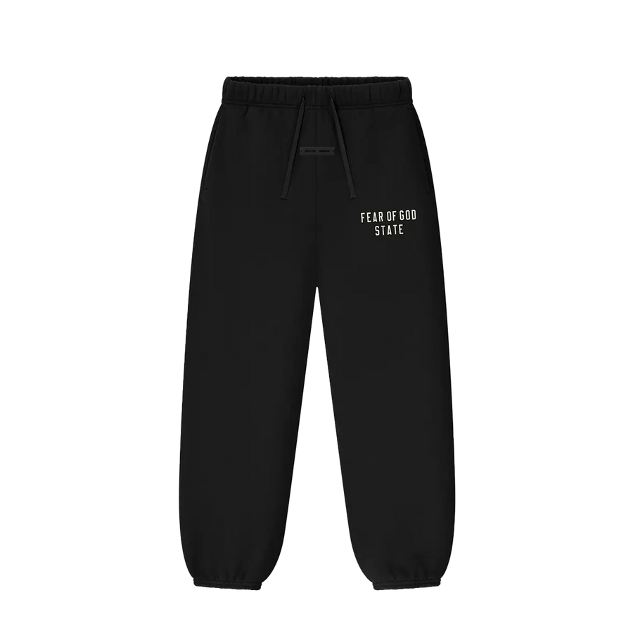 Essentials Classic Fleece Sweatpants in Jet Black (Kids)