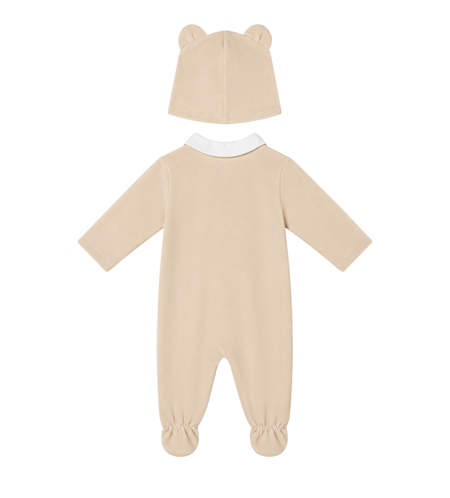 Baby Playsuit & Hoedenset Beige