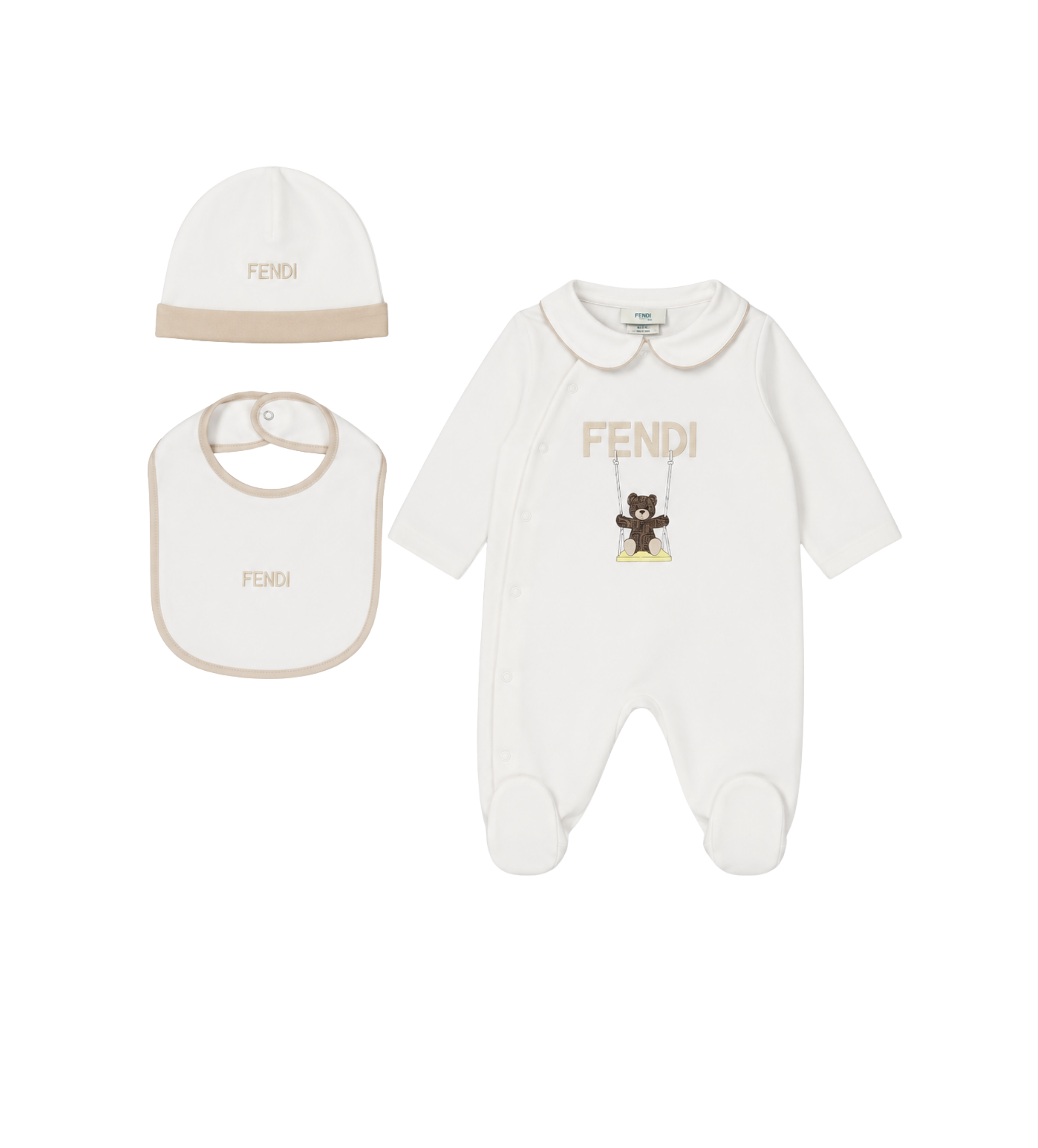 Baby 3-delige cadeauset met teddylogo