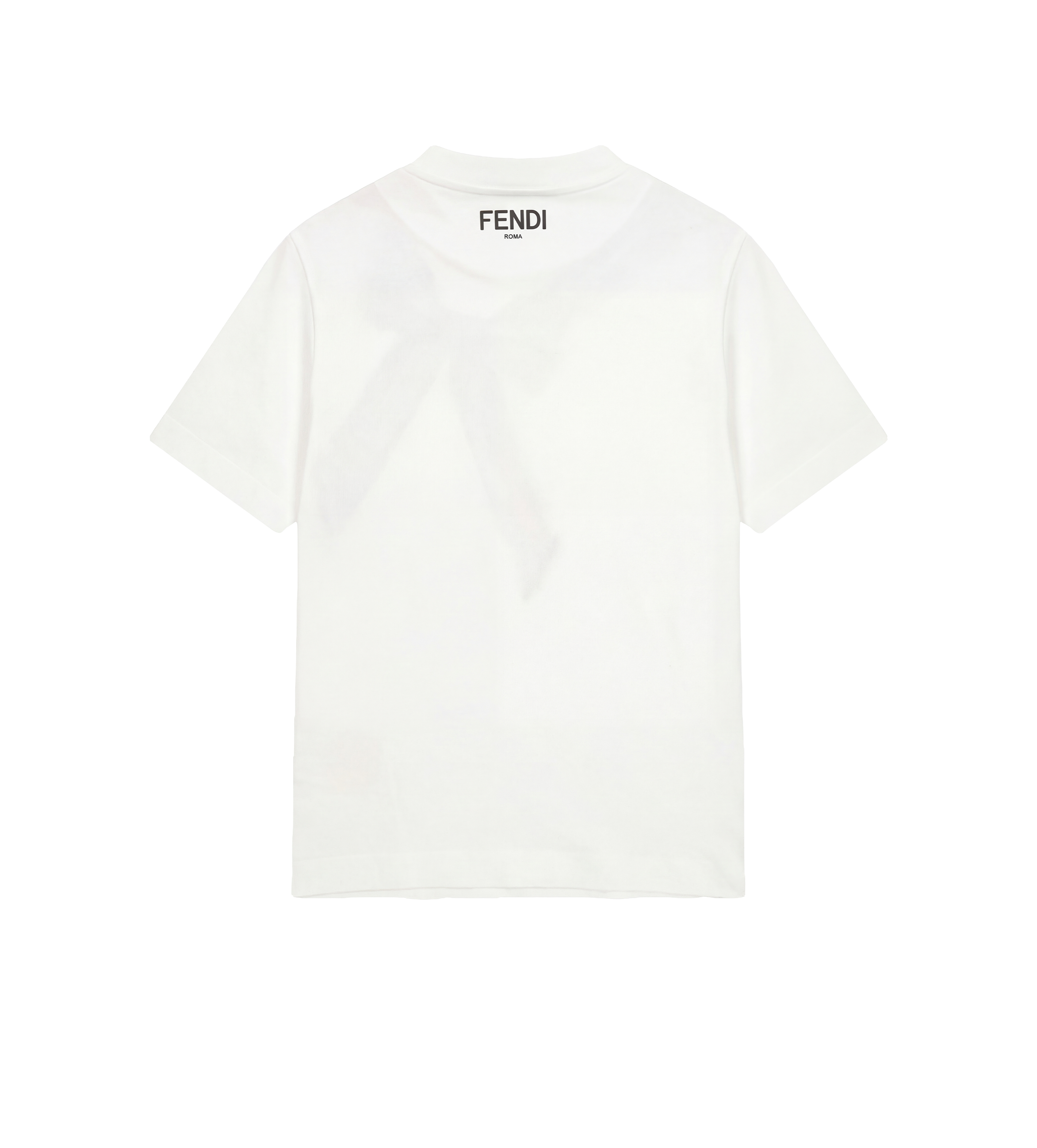 Fendi T-shirt met strikprint voor kinderen in wit