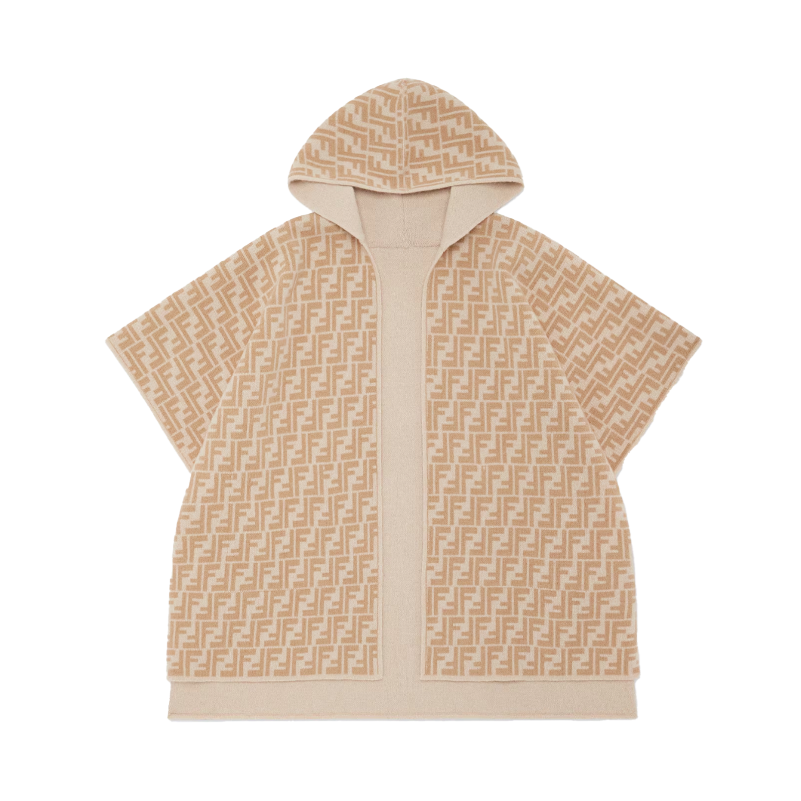 Fendi Omkeerbare Jersey Junior Cape in Beige (Kinderen)