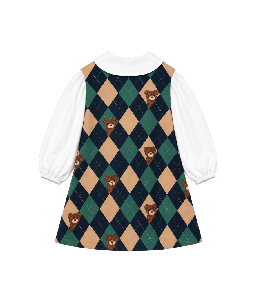 Baby Corduroy Jurk Wit