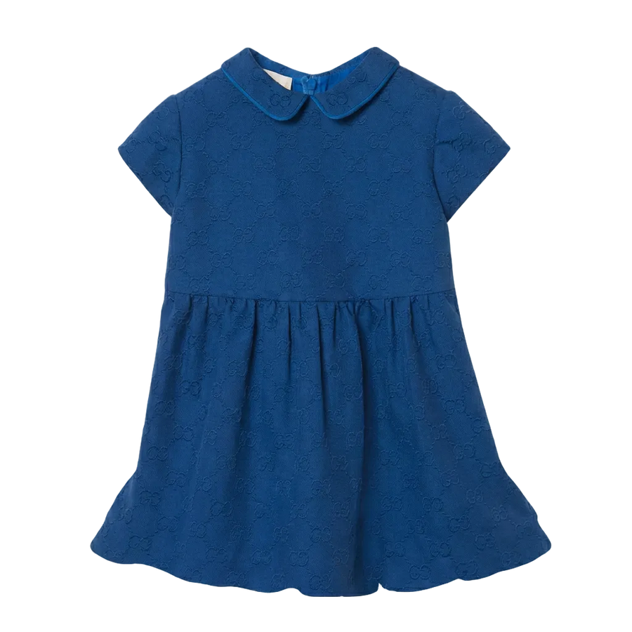 Gucci Baby GG cotton dress in Blue