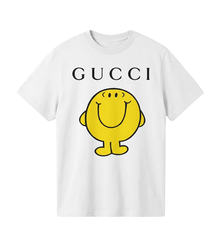 Gucci Cotton T-Shirt with Print in White
