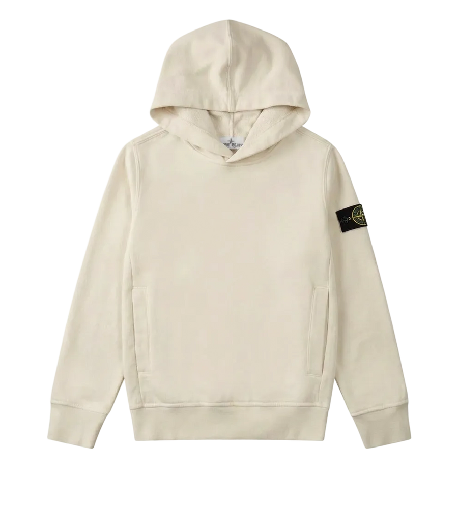 Stone Island Cotton Fleece Hooded Sweatshirt – Sweater Plaster (KIDS)