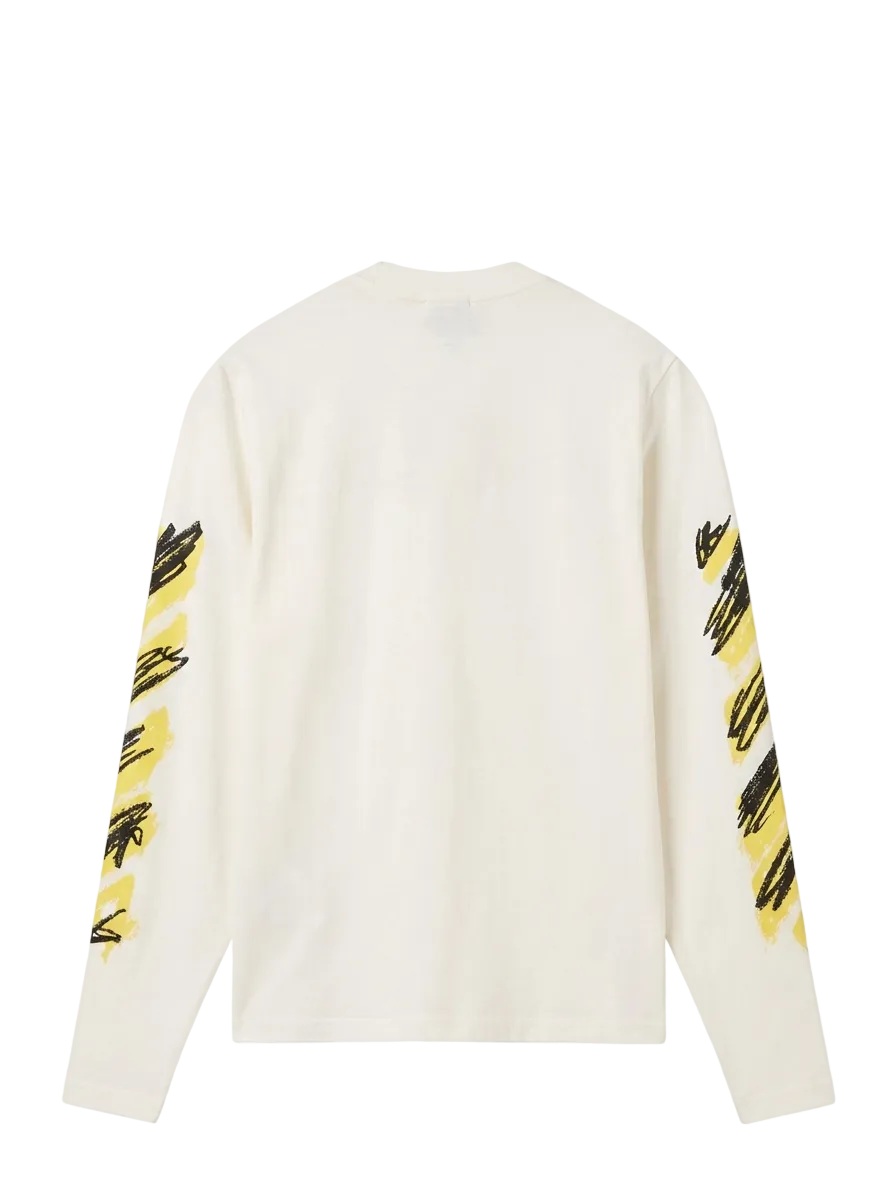 Off-White Diag lange mouw in wit