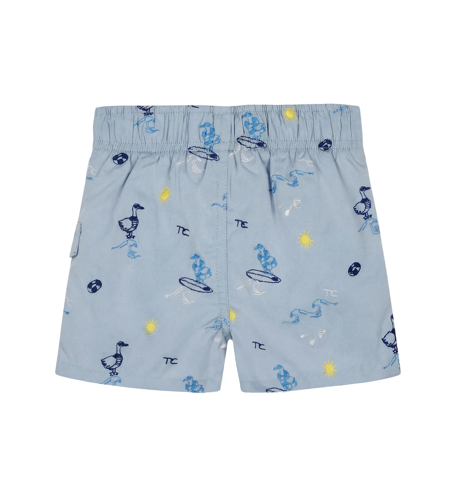 Tartine et Chocolat Baby Seaside Swim Shorts in Blue Cloud