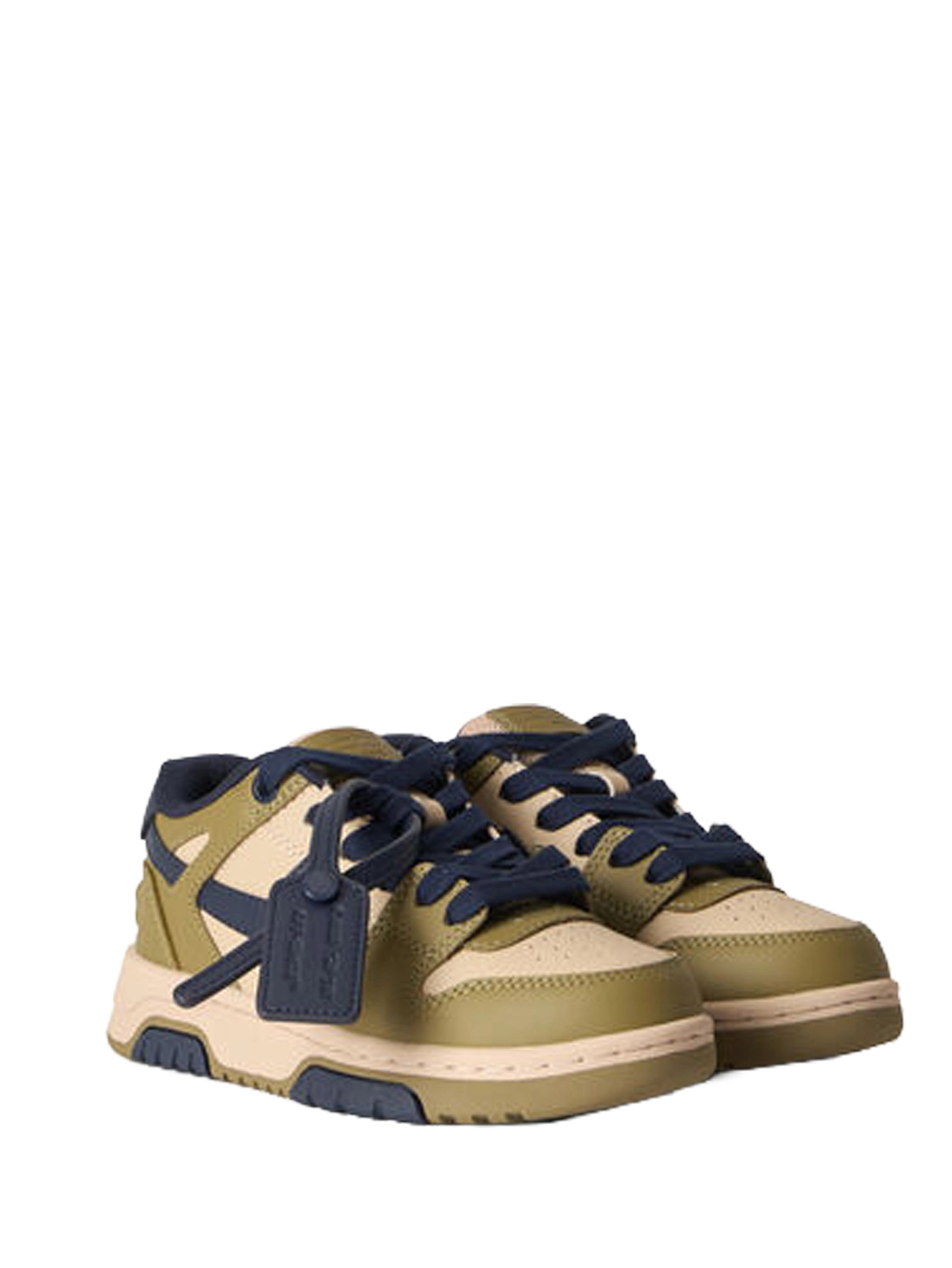 Off-White Out Of Office Sneakers in Olive Green