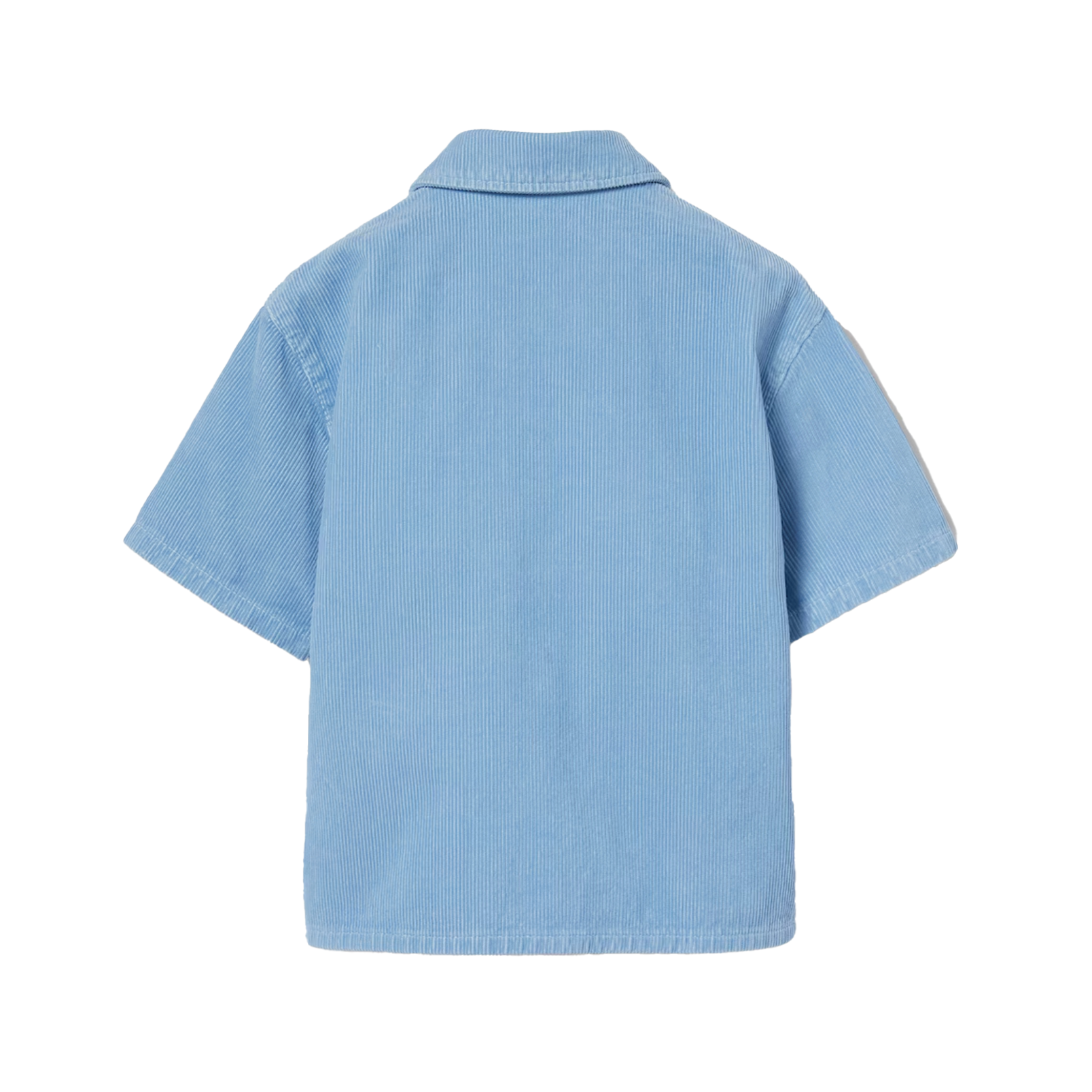 Gucci Fluwelen corduroy overhemd in lichtblauw (kinderen)