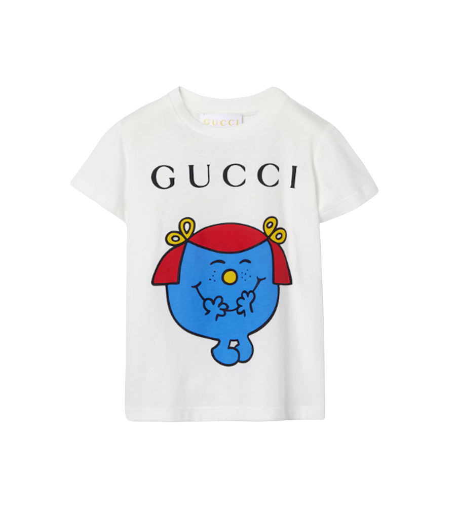 Gucci Baby Cotton T-Shirt With Print in New White