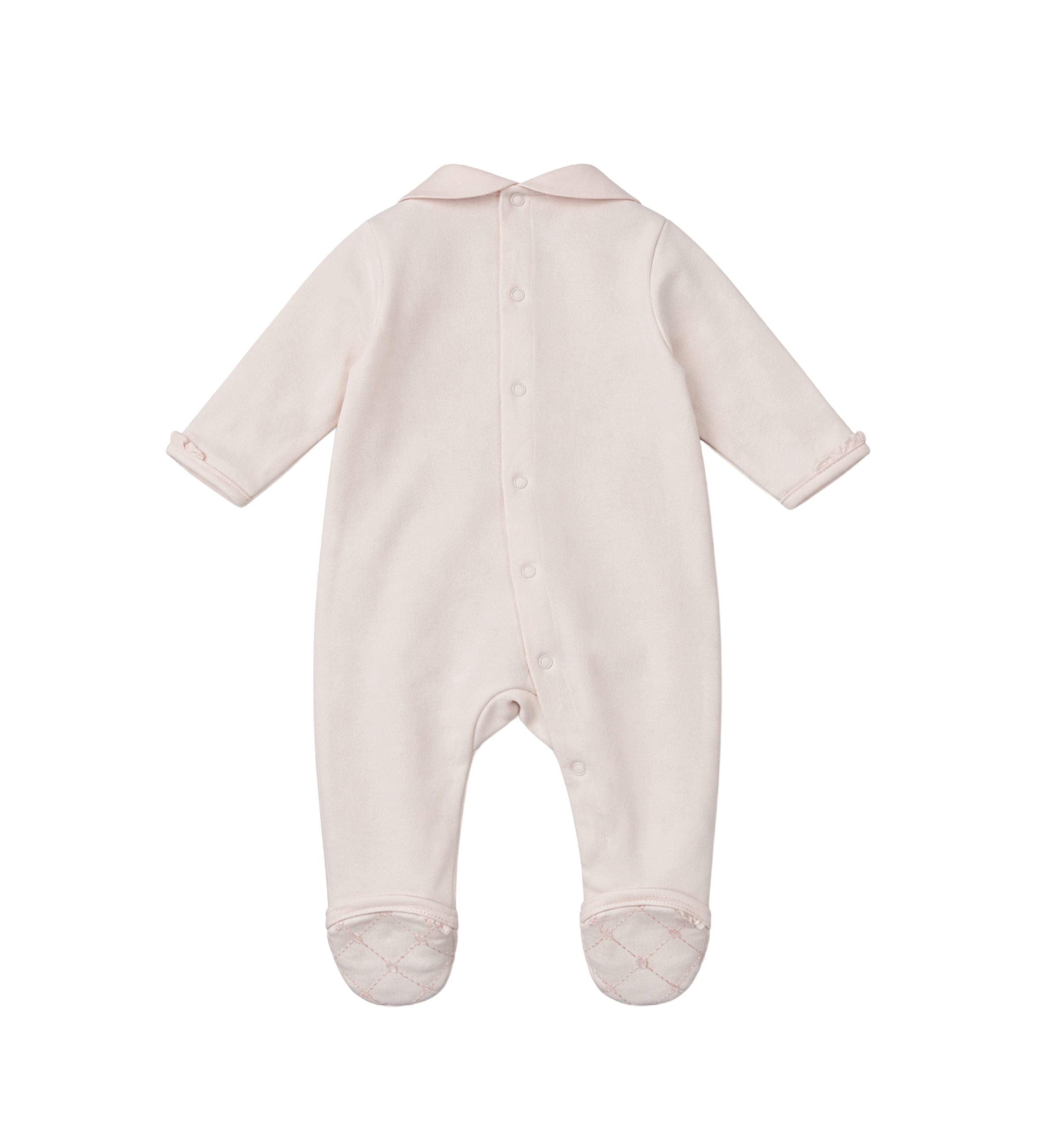 First Signature Romper With Two Hearts in Soft Pink (Baby)