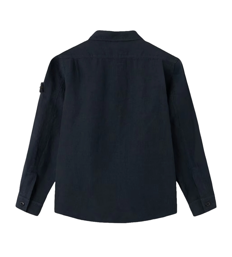 Kids Regular Fit Overshirt in Marineblauw
