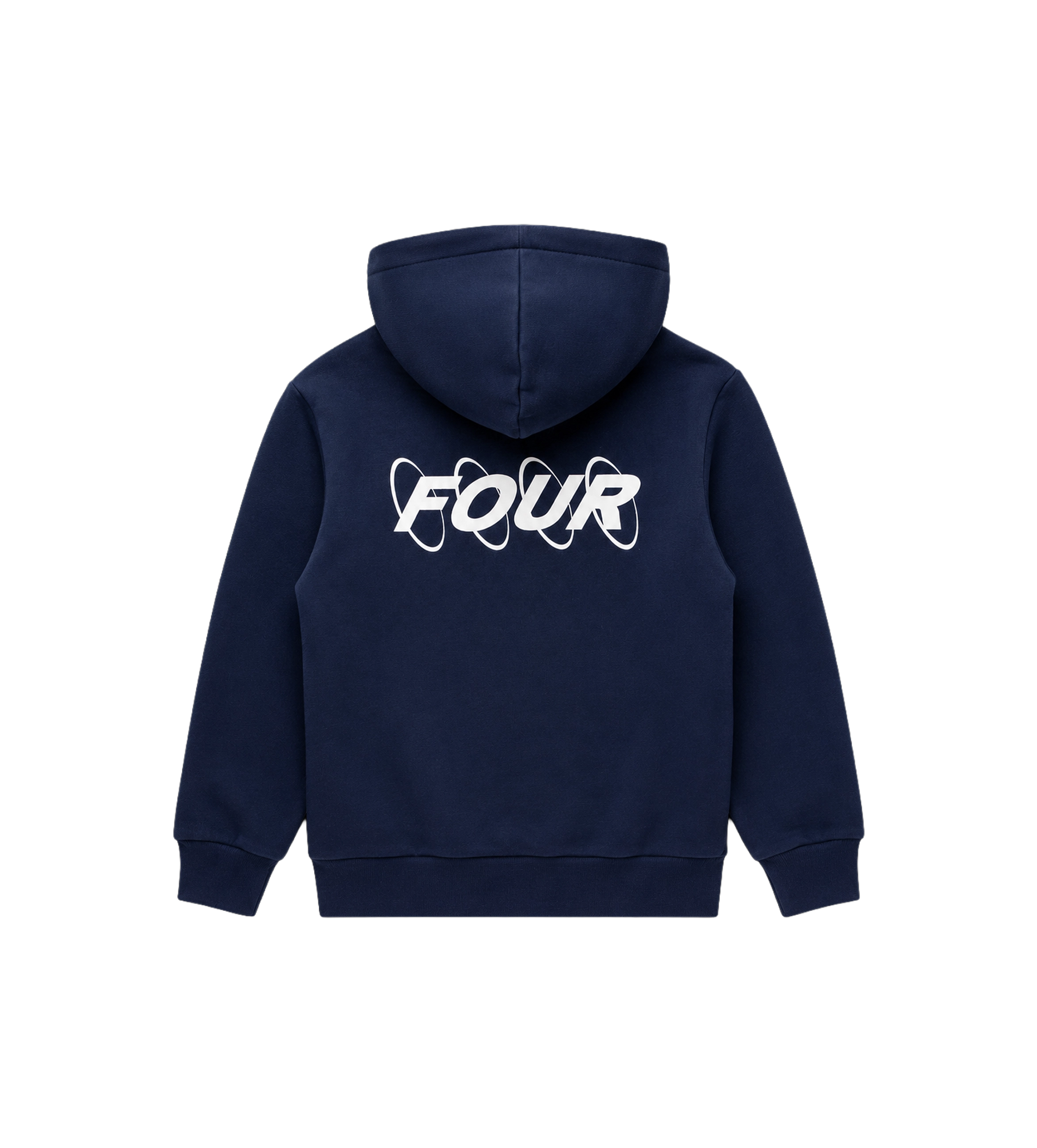 Circles Logohoodie marineblauw