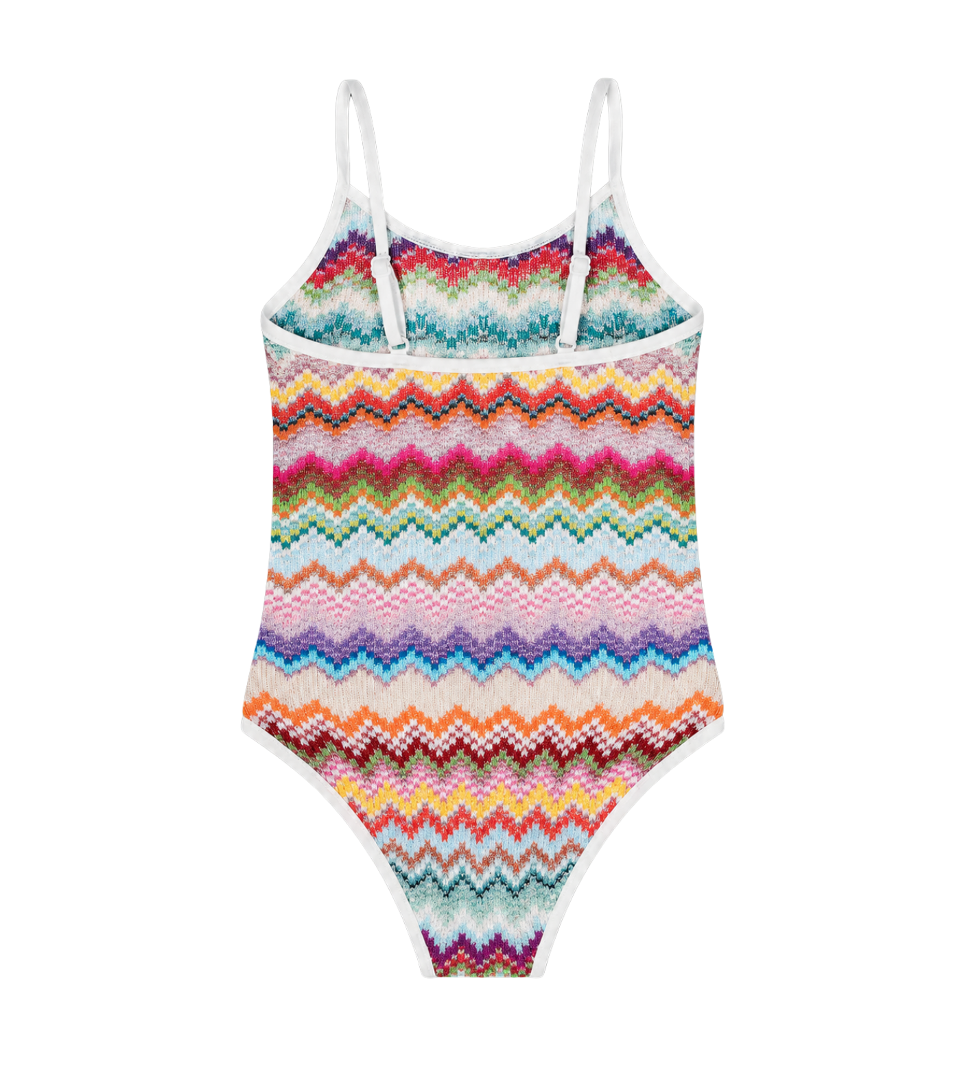 Kids Zigzag gebreid badpak veelkleurig