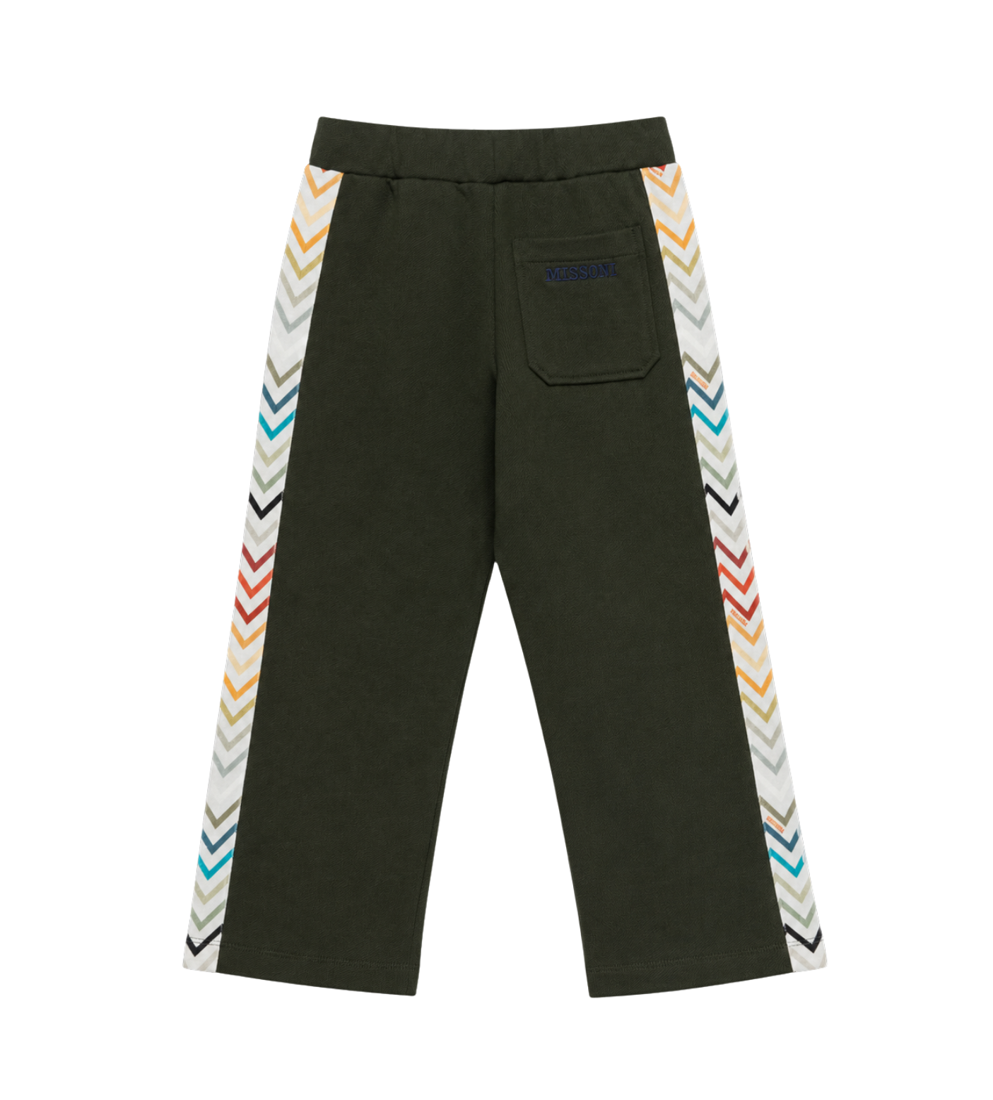 Kids Joggingbroek Geborduurd Logo Donkergroen