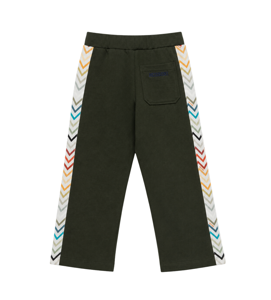 Kids Joggingbroek met geborduurd logo donkergroen