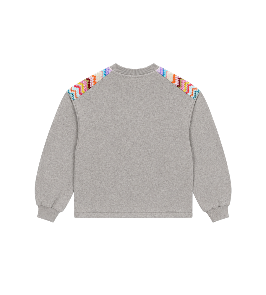 Kids Logosweatshirt grijs Melange